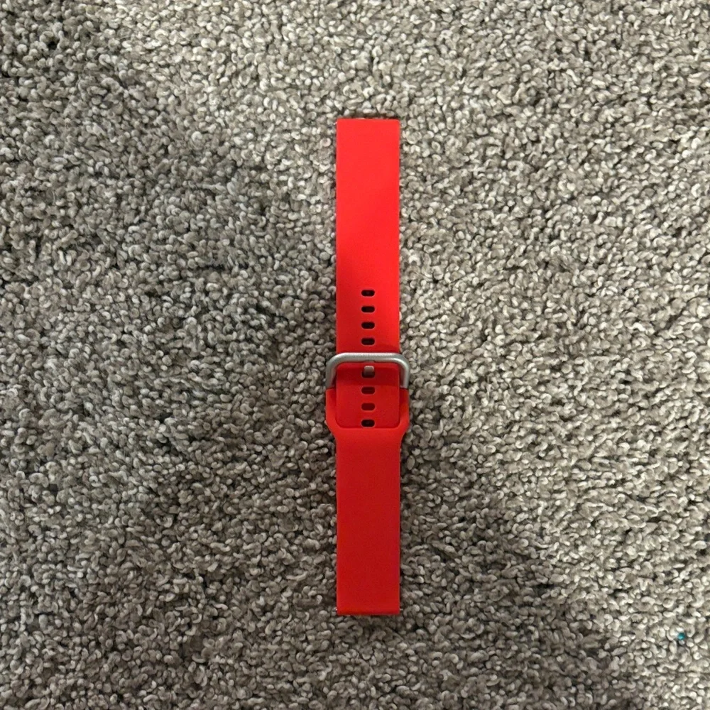 Red Silicone Wristband Replacement Strap - Comfortable Fit